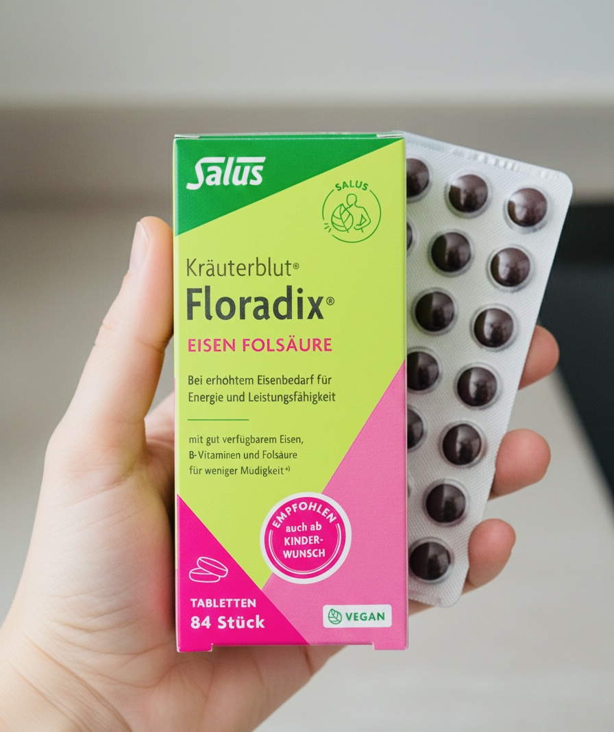 德國代購 ｜大推！Salus® 草本補血® Floradix® 鐵葉酸 84碇